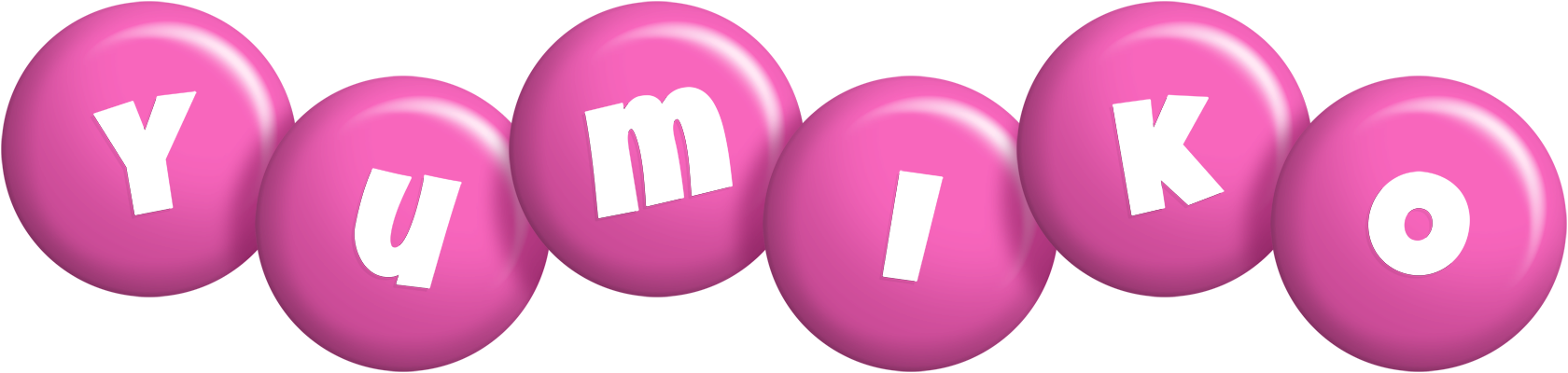 Yumiko candy-pink logo