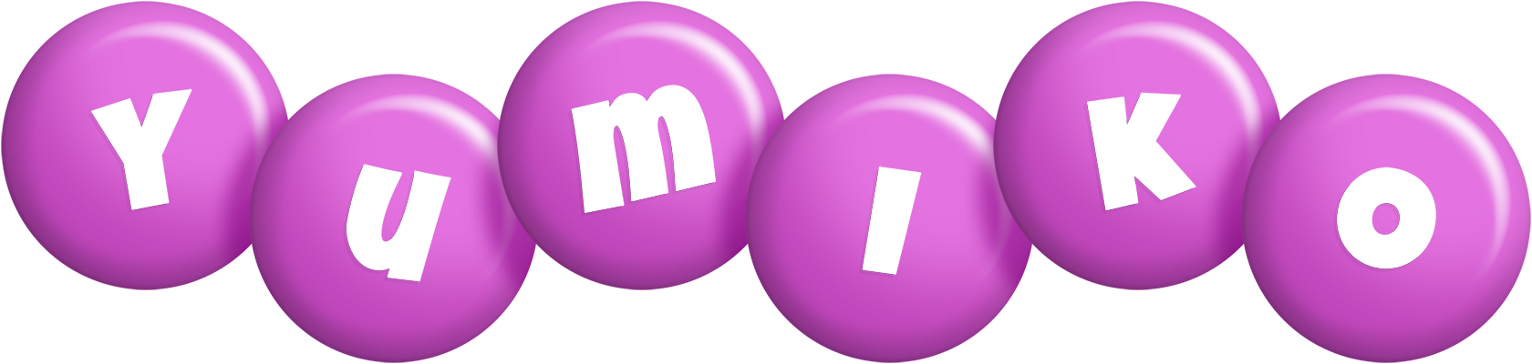 Yumiko candy-purple logo