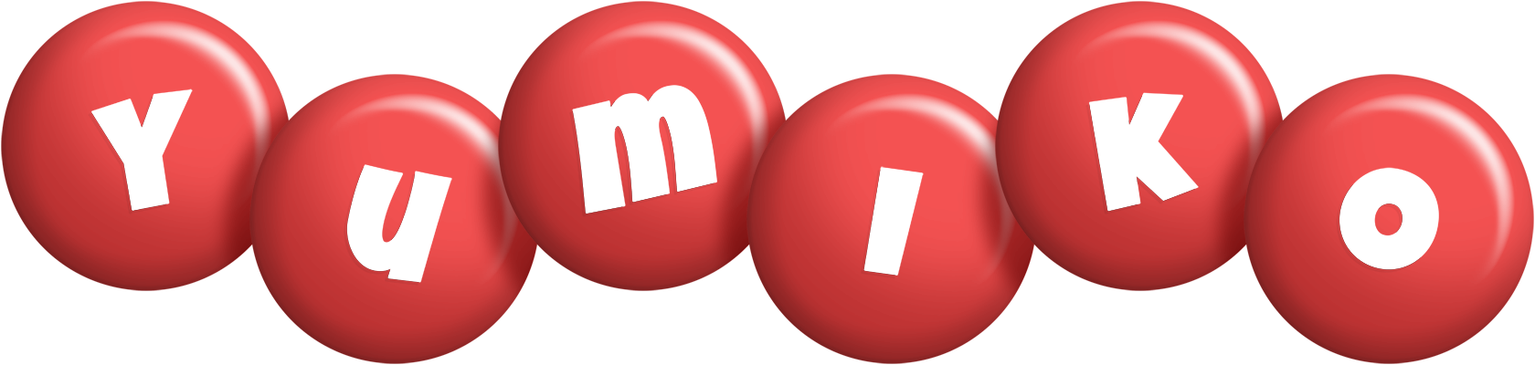Yumiko candy-red logo