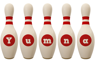 Yumna bowling-pin logo