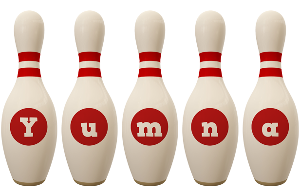 Yumna bowling-pin logo