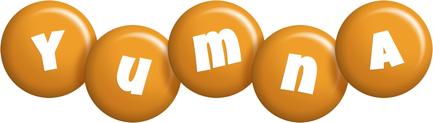 Yumna candy-orange logo