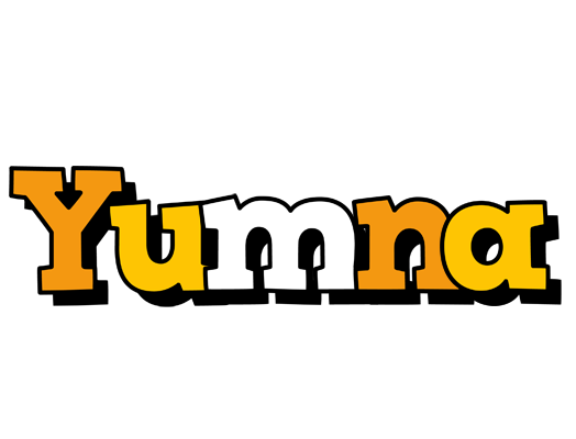 Yumna cartoon logo