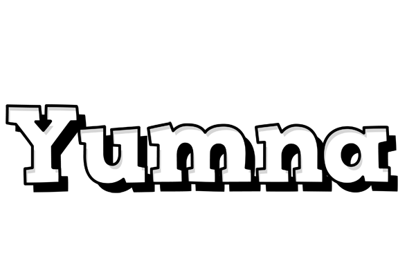 Yumna snowing logo