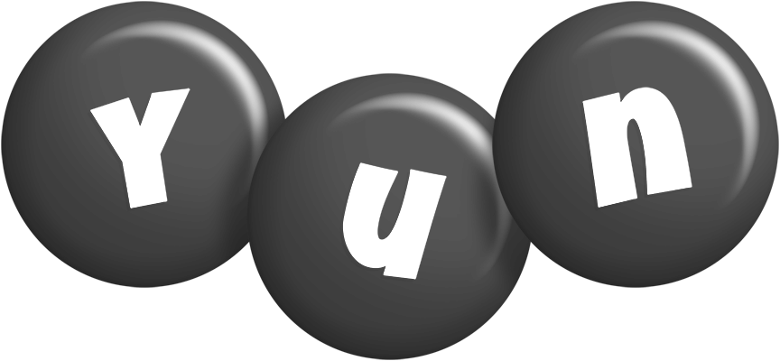 Yun candy-black logo