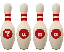 Yuna bowling-pin logo
