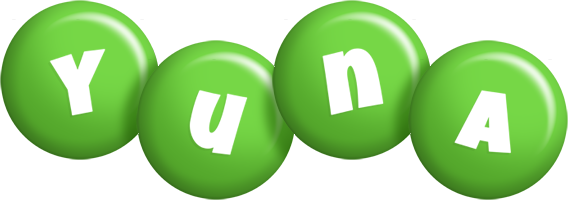 Yuna candy-green logo