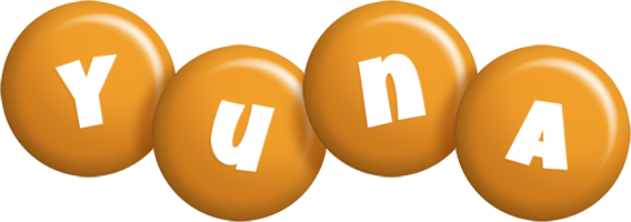 Yuna candy-orange logo