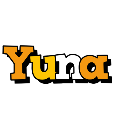 Yuna cartoon logo