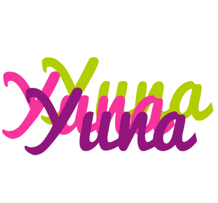 Yuna flowers logo