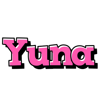 Yuna girlish logo