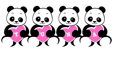 Yuna love-panda logo