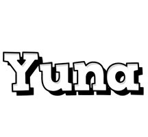 Yuna snowing logo