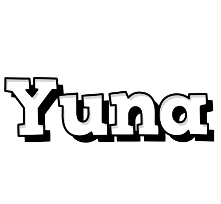 Yuna snowing logo