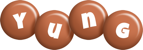 Yung candy-brown logo