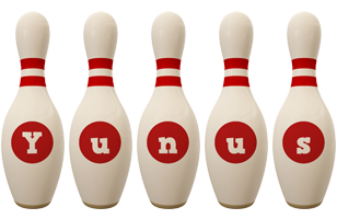 Yunus bowling-pin logo