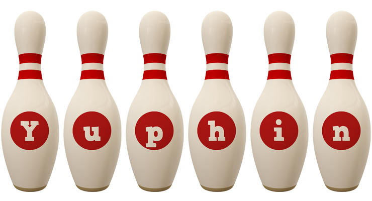 Yuphin bowling-pin logo
