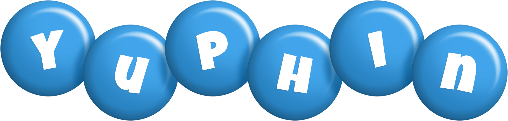 Yuphin candy-blue logo