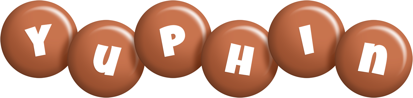 Yuphin candy-brown logo