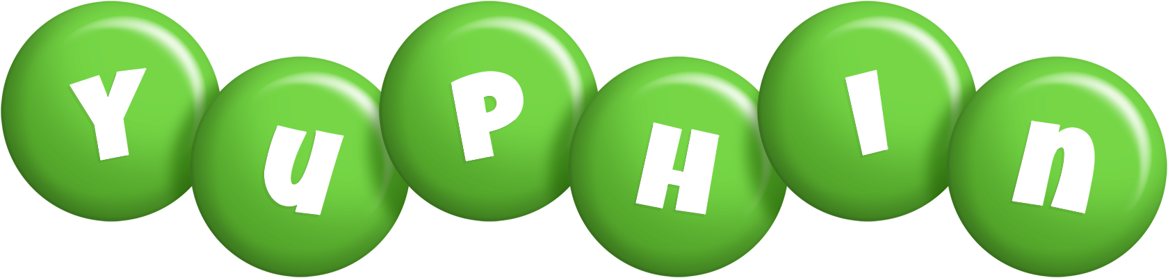 Yuphin candy-green logo