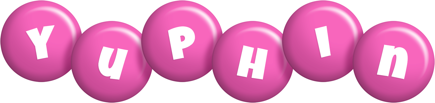 Yuphin candy-pink logo