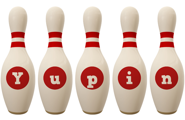Yupin bowling-pin logo