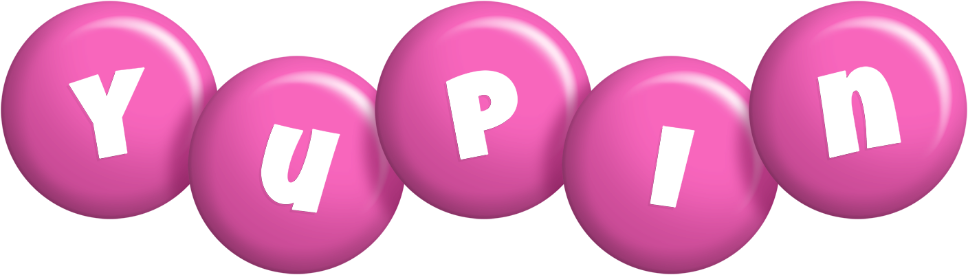 Yupin candy-pink logo