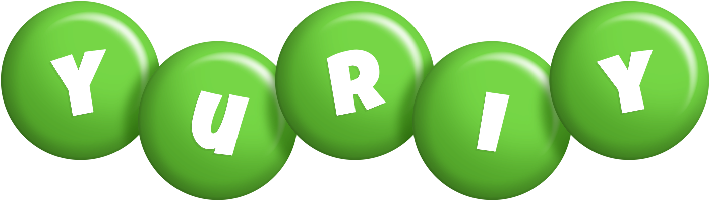 Yuriy candy-green logo