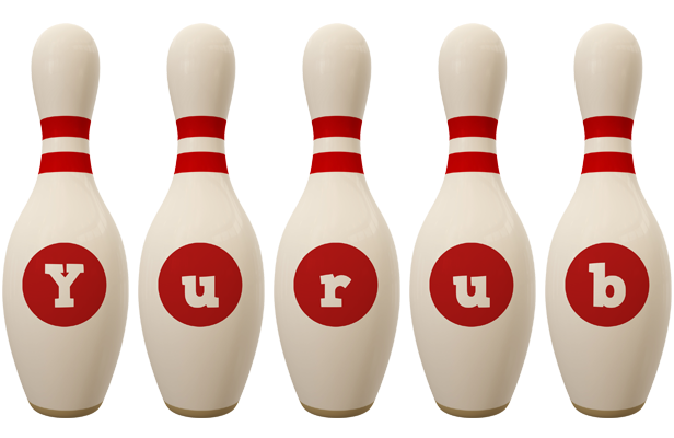 Yurub bowling-pin logo