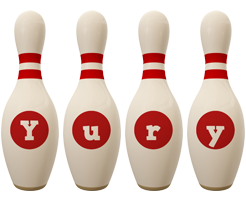 Yury bowling-pin logo