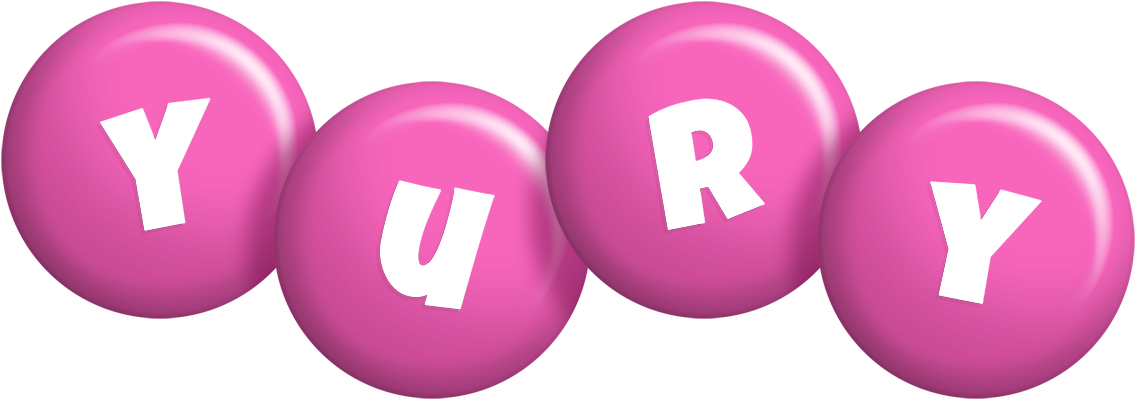Yury candy-pink logo