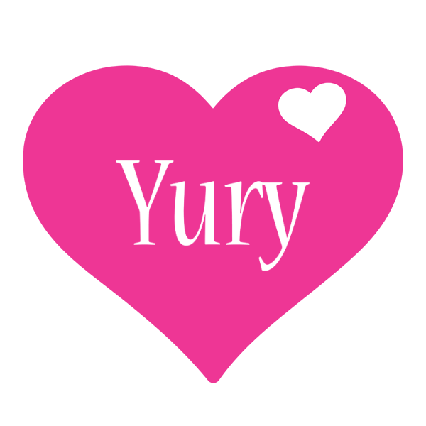 Yury love-heart logo