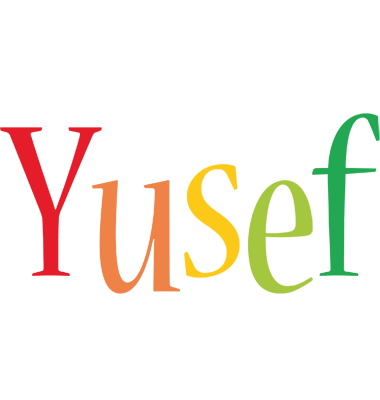 Yusef birthday logo