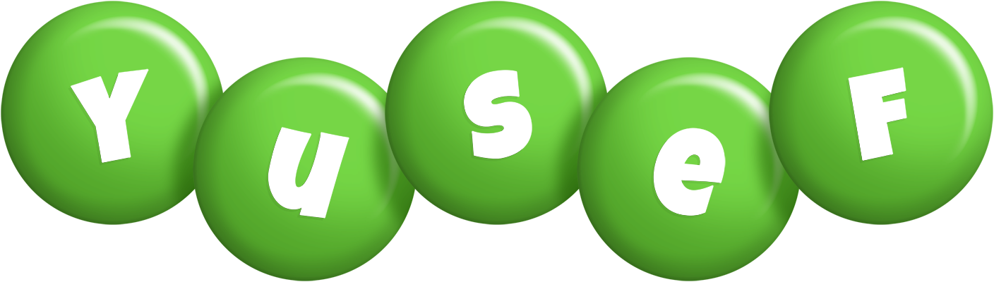 Yusef candy-green logo