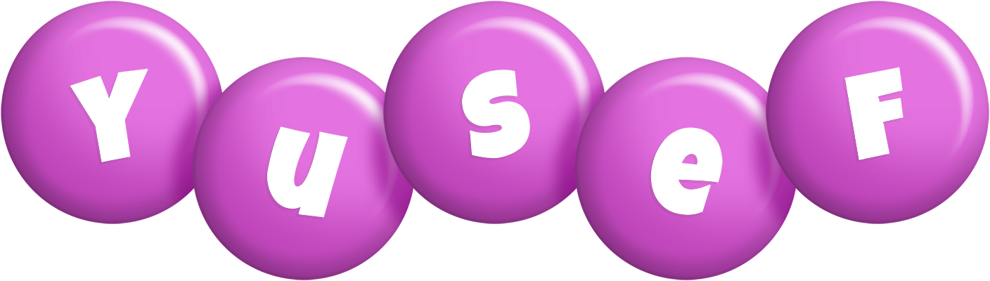 Yusef candy-purple logo