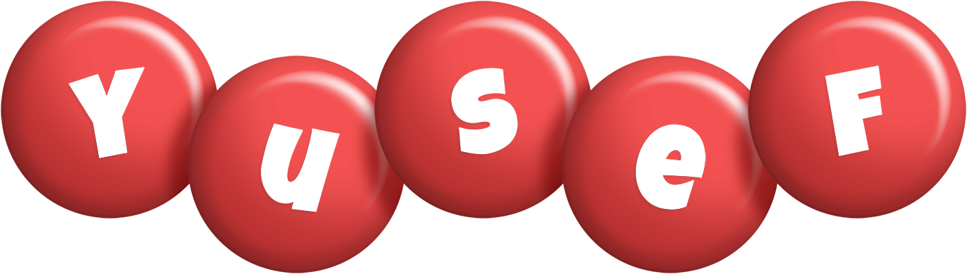 Yusef candy-red logo