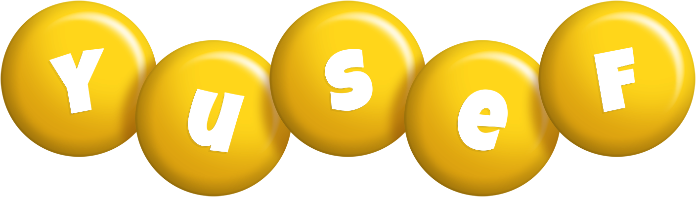 Yusef candy-yellow logo