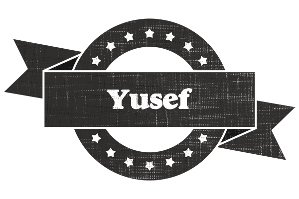 Yusef grunge logo