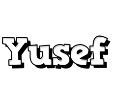 Yusef snowing logo
