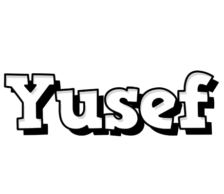 Yusef snowing logo