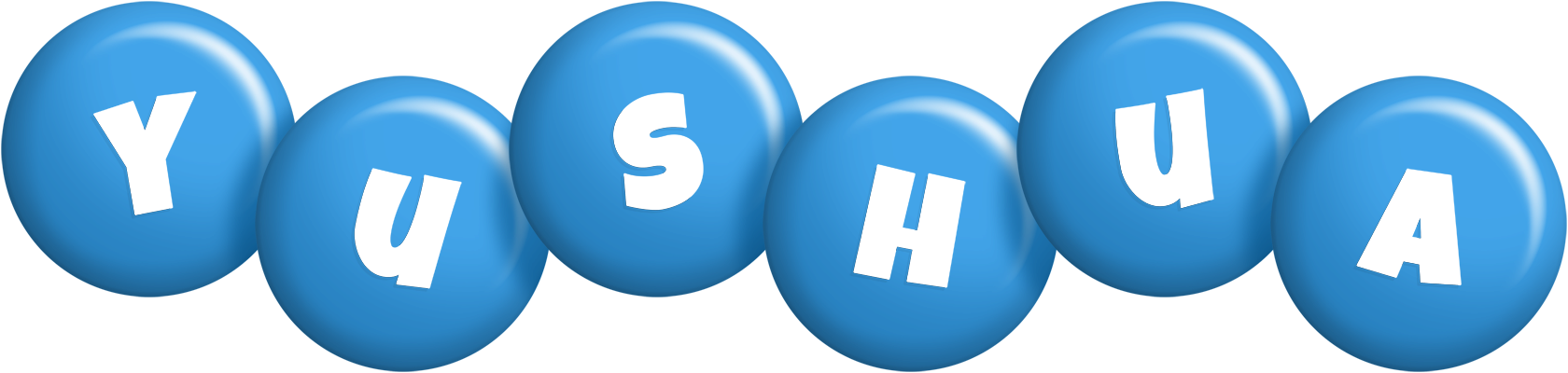 Yushua candy-blue logo