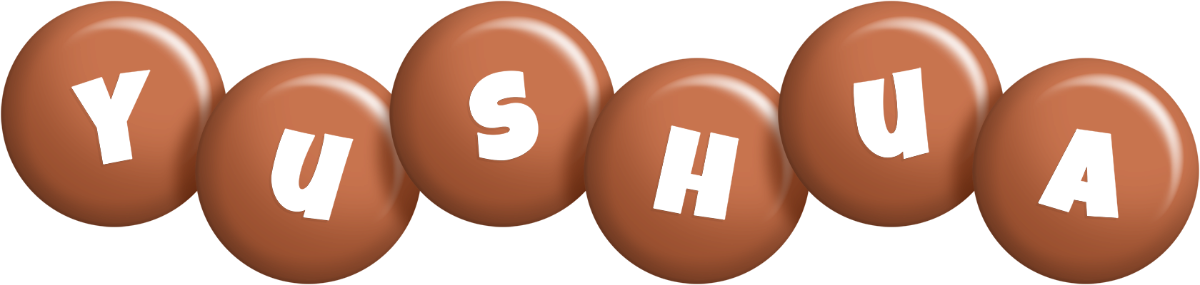 Yushua candy-brown logo