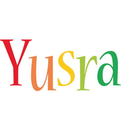 Yusra birthday logo