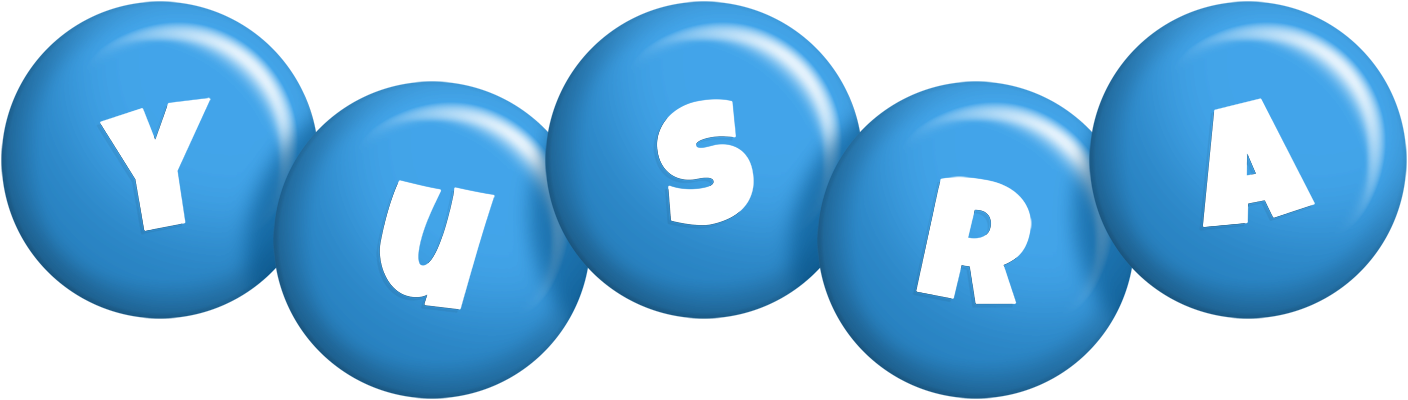 Yusra candy-blue logo