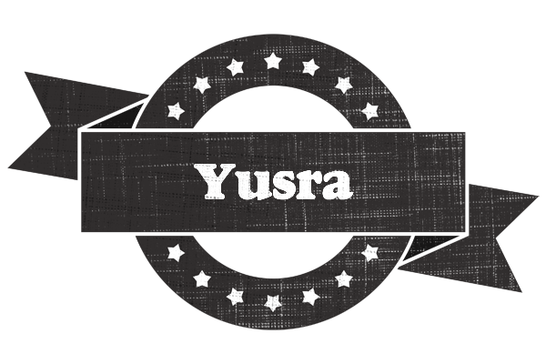 Yusra grunge logo