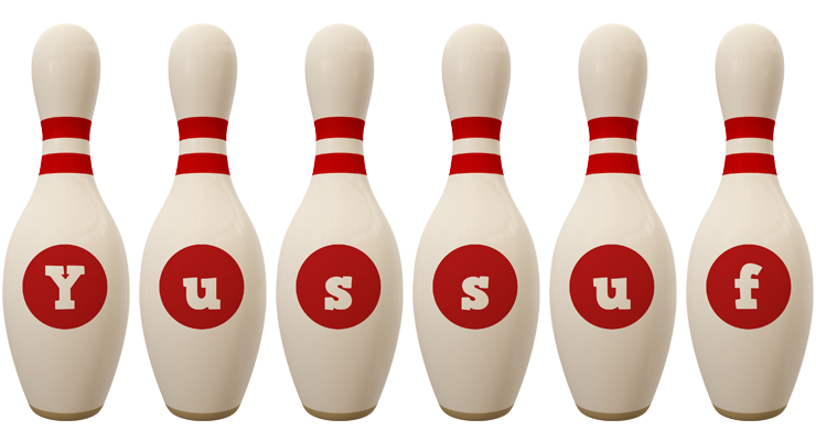 Yussuf bowling-pin logo