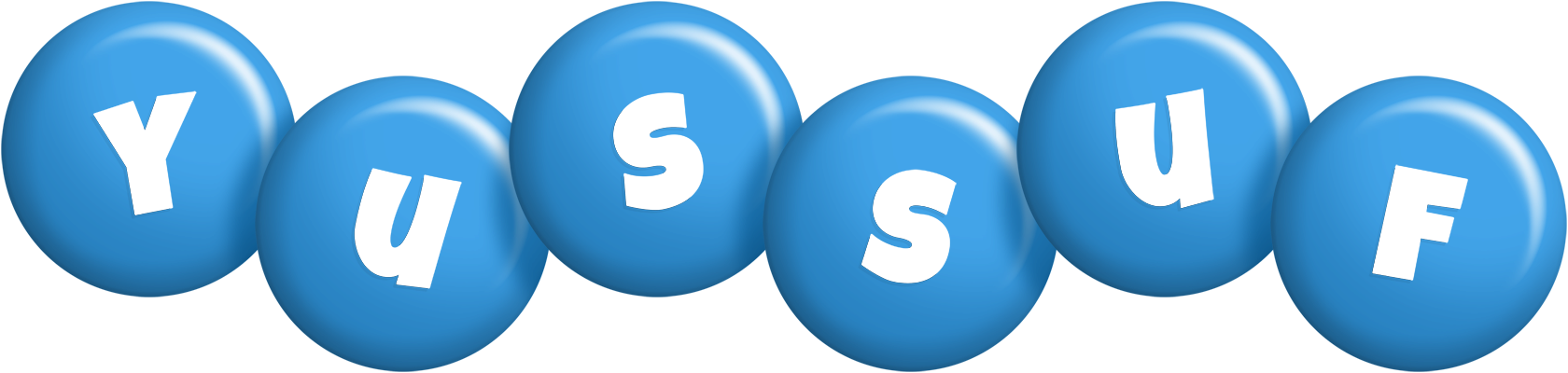 Yussuf candy-blue logo