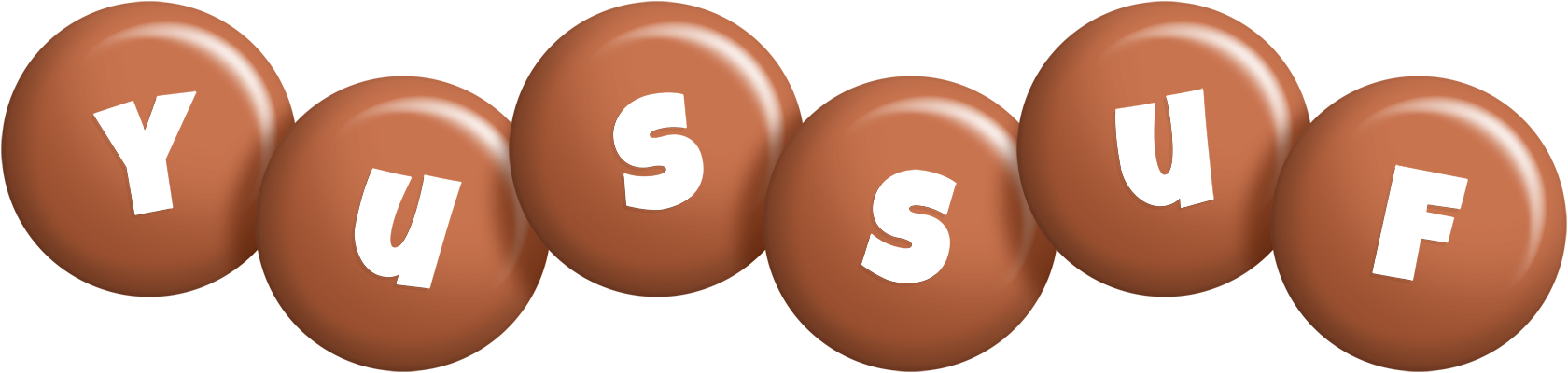 Yussuf candy-brown logo