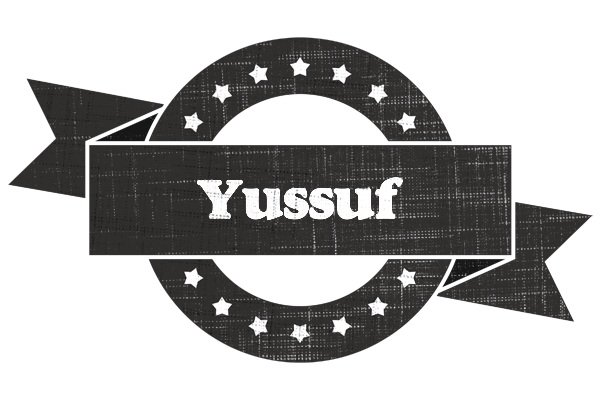 Yussuf grunge logo