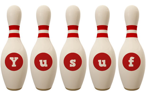 Yusuf bowling-pin logo